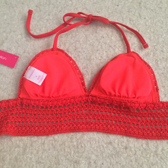 🍒 NWT Red Crotchet Bikini Top - Picture 4 of 5